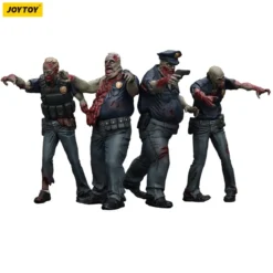 Zombie Dark Source Actionfiguren 4er-Pack Police (Male) 8 cm