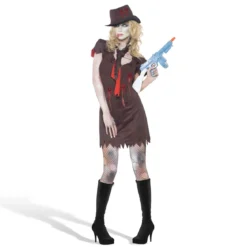 Zombie Gangsterbraut Kostüm