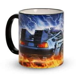 Zurück in die Zukunft - DeLorean auf Zeitreise Tasse
