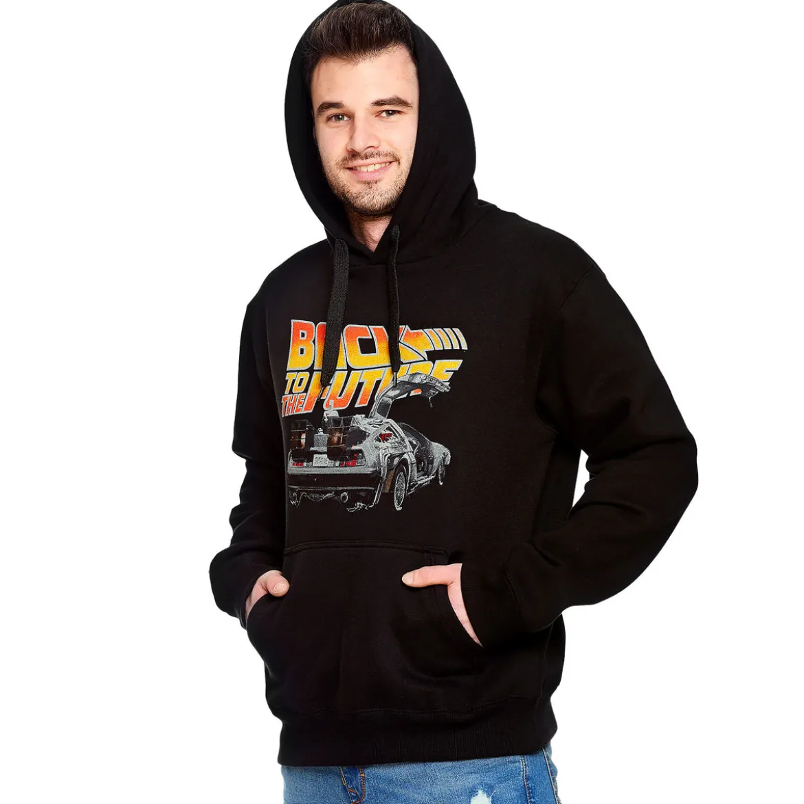 Zurück in die Zukunft - DeLorean Hoodie schwarz
