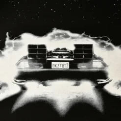 Zurück in die Zukunft - DeLorean Oversize T-Shirt schwarz