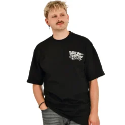 Zurück in die Zukunft - DeLorean Oversize T-Shirt schwarz