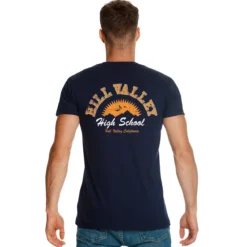 Zurück in die Zukunft - Hill Valley T-Shirt blau
