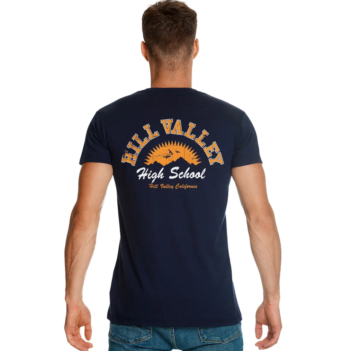 Zurück in die Zukunft - Hill Valley T-Shirt blau