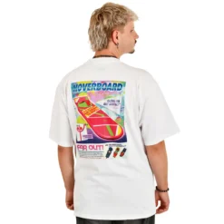 Zurück in die Zukunft - Hoverboard Oversize T-Shirt weiß