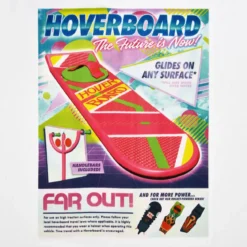 Zurück in die Zukunft - Hoverboard Oversize T-Shirt weiß