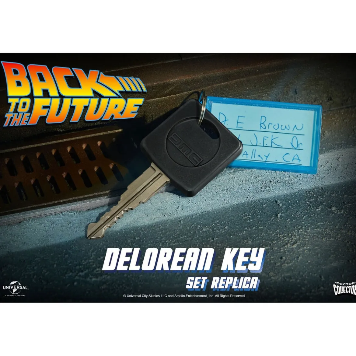 Zurück in die Zukunft Replik 1/1 DeLorean Autoschlüssel